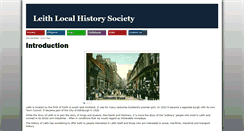 Desktop Screenshot of leithlocalhistorysociety.org.uk